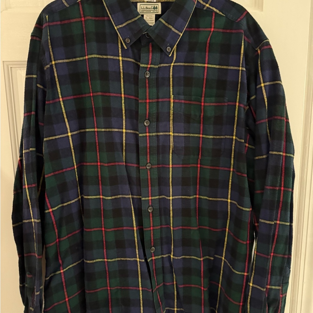 L.L. Bean Men's Multicolor flannel